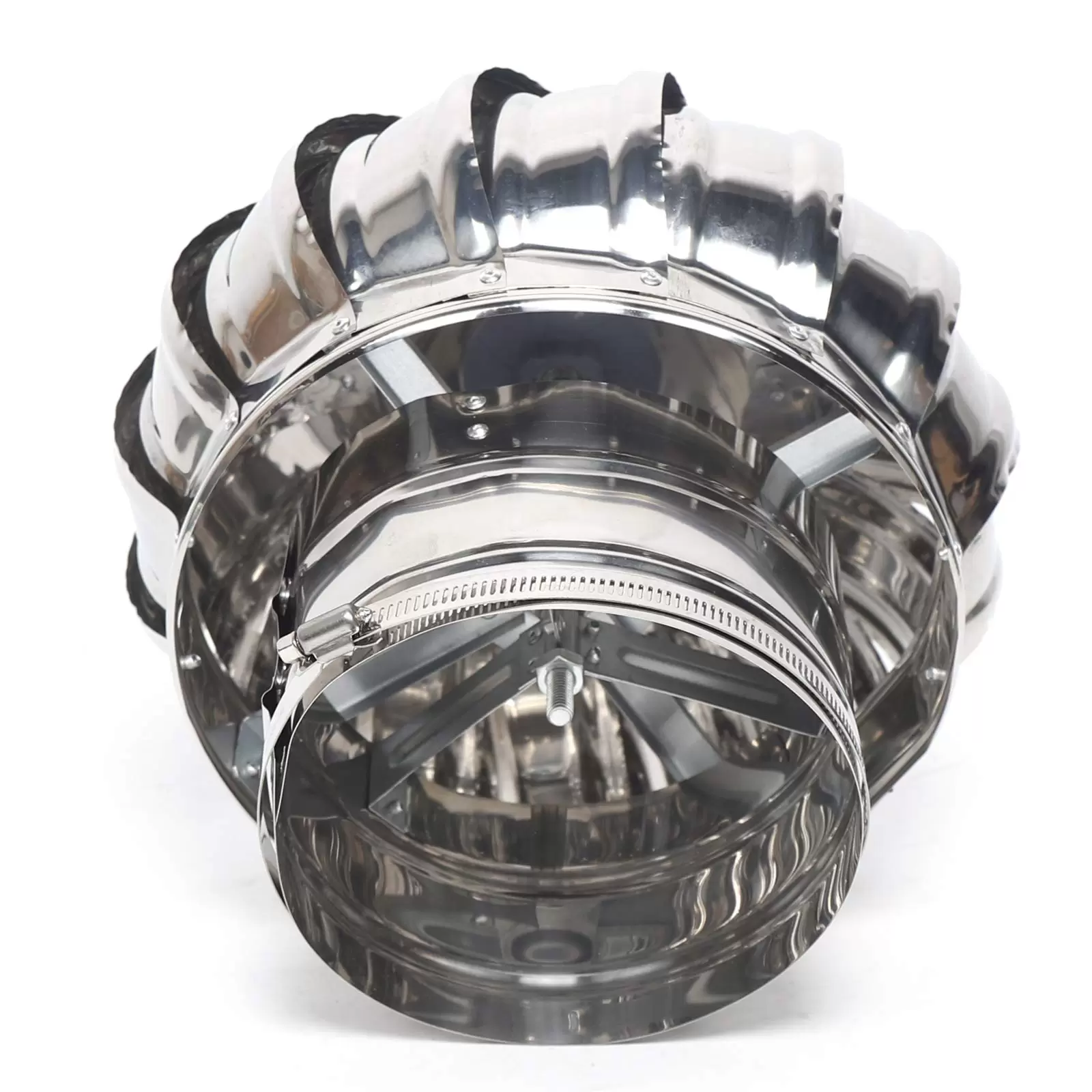 CNCEST Drehend Schornstein Ventilator Dachventilator Edelstahl Schornsteinaufsatz Regenhut CNCEST Drehend Schornstein Ventilator Dachventilator Edelstahl Schornsteinaufsatz Regenhut