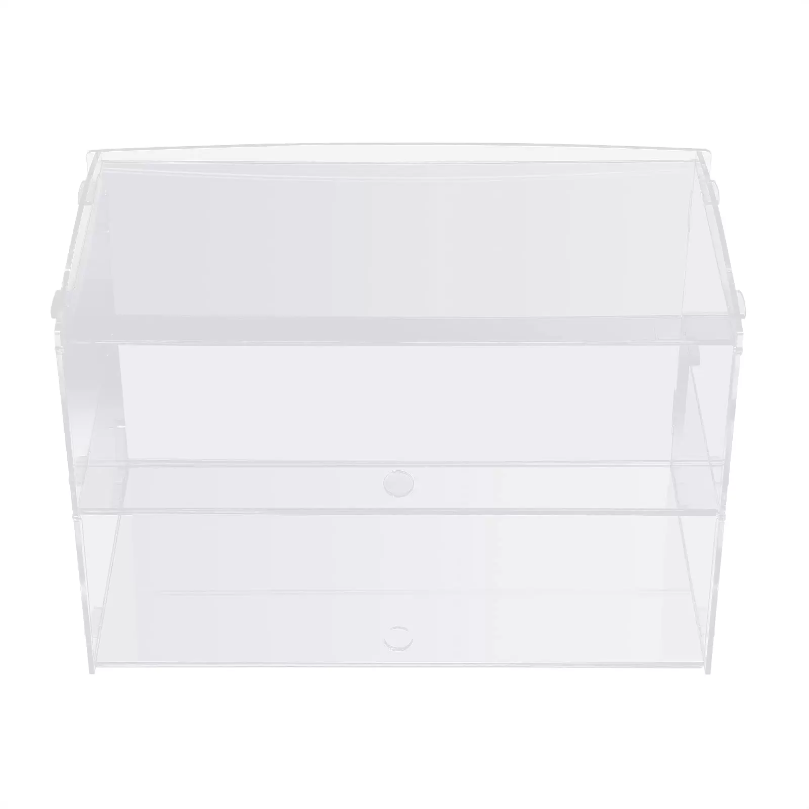 2 Stöckiger Acryl Display Ständer Cupcake Tortenvitrine 45,72*25,4*30,48cm Organizer Transparent Regal Tischplatte Schmuckständer