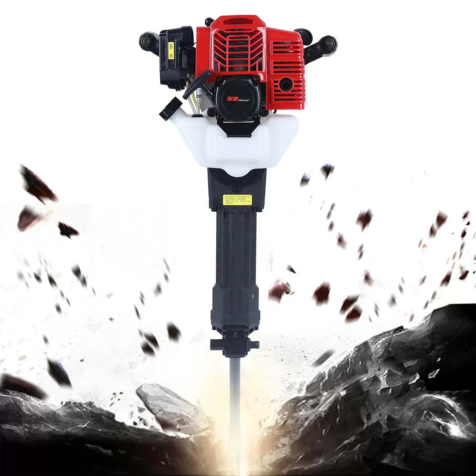 52CC 2-Takt Benzin Abbruchhammer 44mm Einzylinder Meißelhammer Schlaghammer Stemmhammer Demolition Hammer 52CC 2-Takt Benzin Abbruchhammer 44mm Einzylinder Meißelhammer Schlaghammer Stemmhammer Demolition Hammer