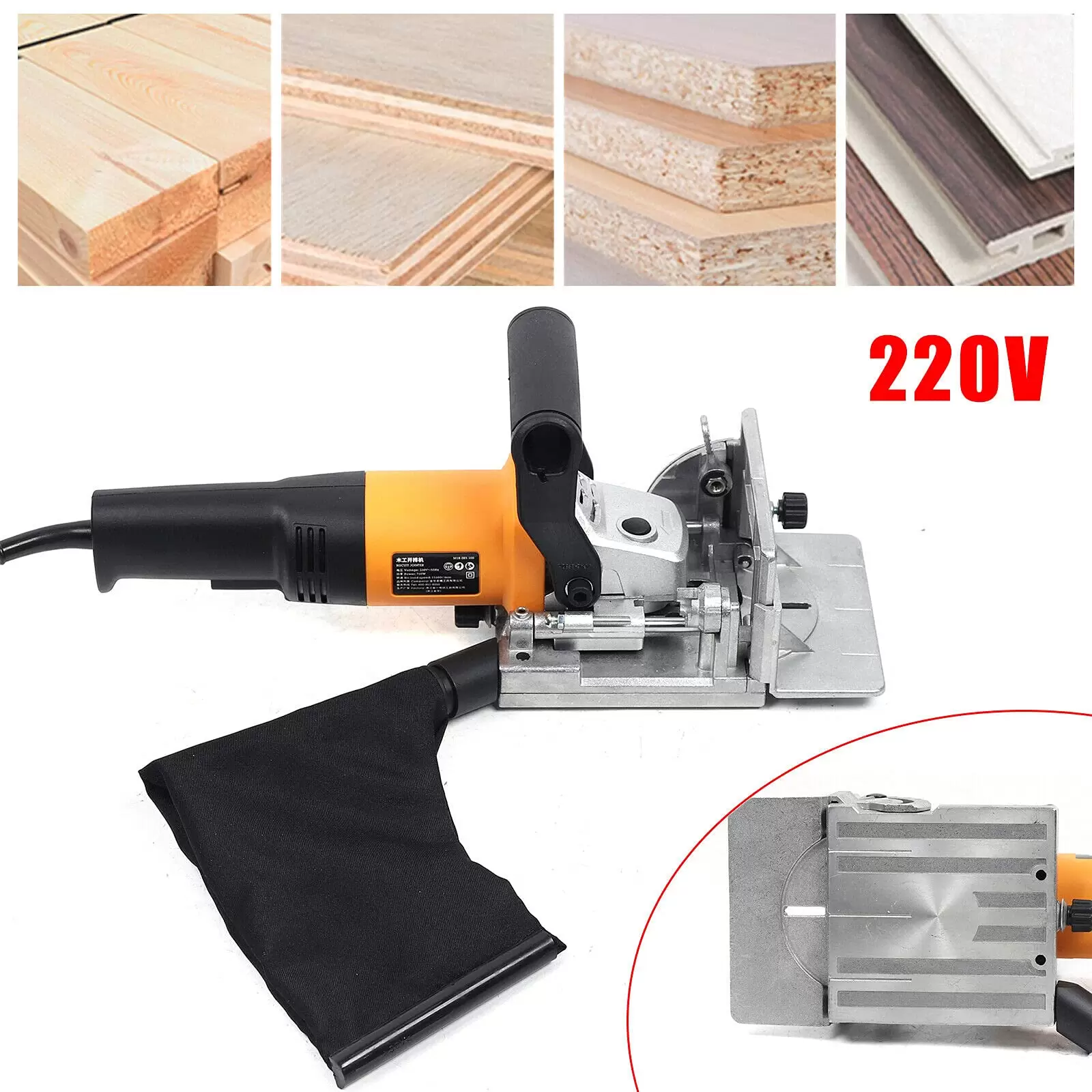 760W 220V Professional Lamellodübelfräse 760W 220V Professional Lamellodübelfräse