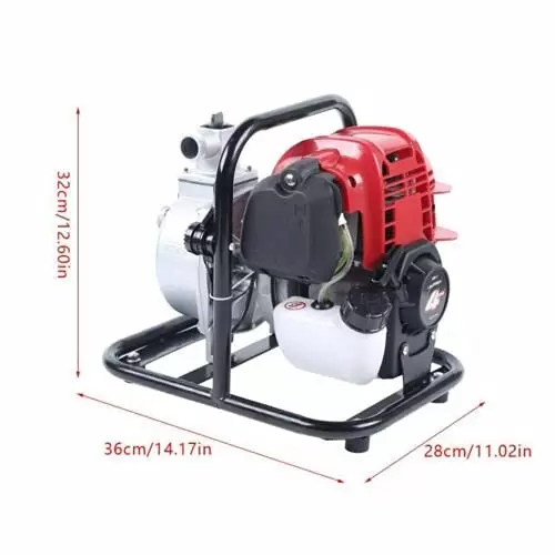 4 Takt 1200W Benzin Wasserpumpe Motor Tragbare Gasbetriebene Wasserpumpe