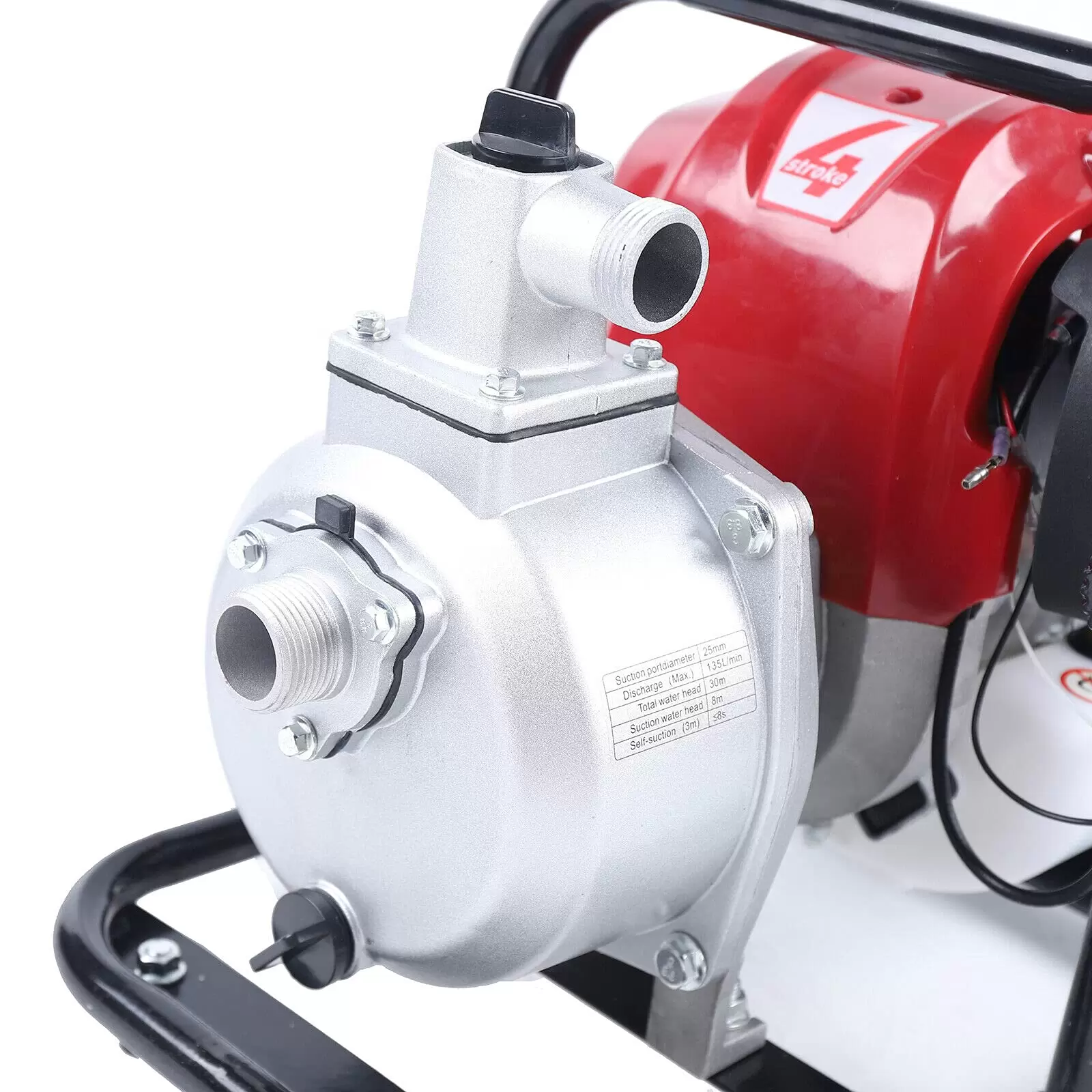 4 Takt 1200W Benzin Wasserpumpe Motor Tragbare Gasbetriebene Wasserpumpe