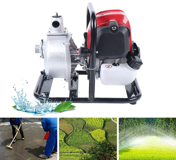 4 Takt 1200W Benzin Wasserpumpe Motor Tragbare Gasbetriebene Wasserpumpe