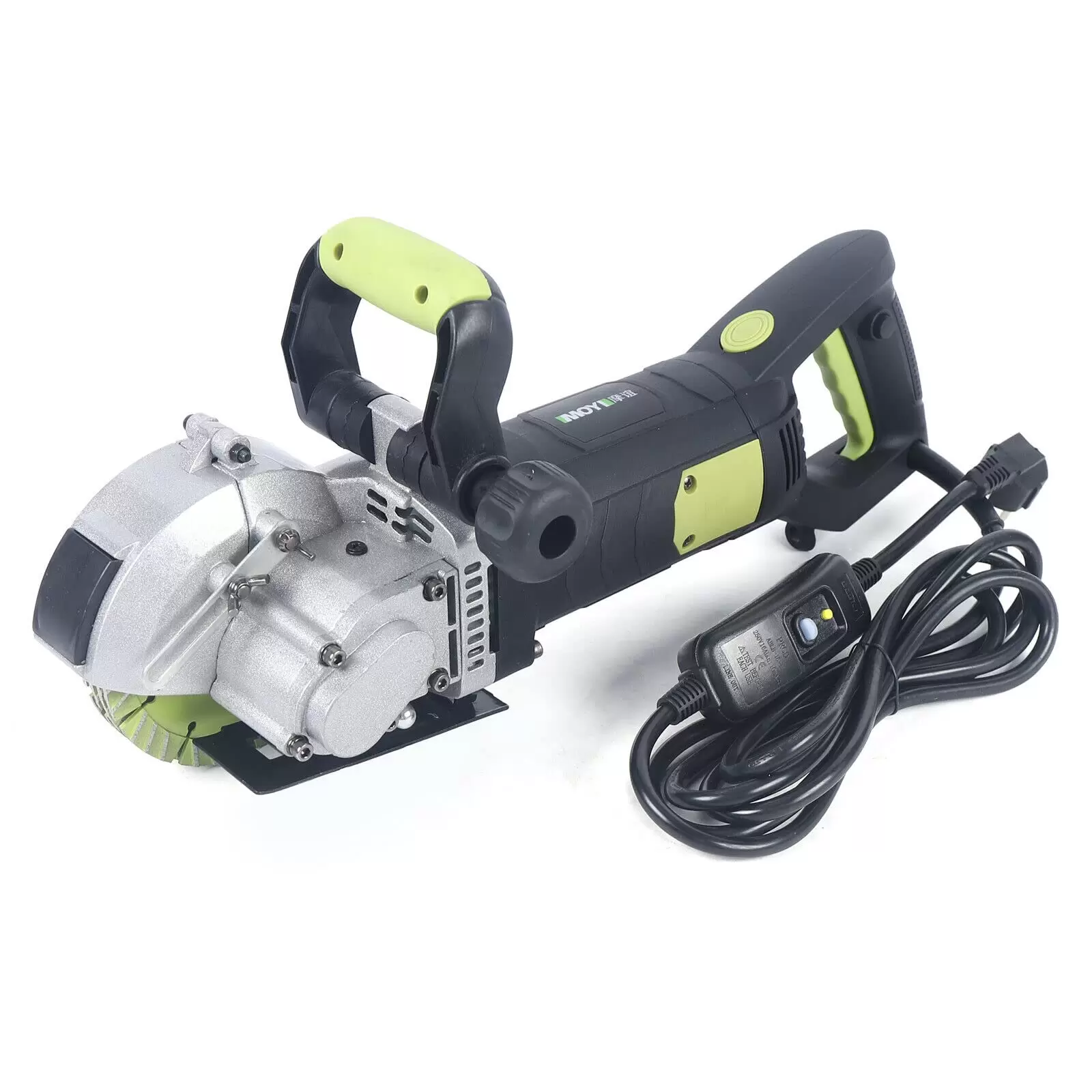 Elektrische Schlitzfräse Mauernutfräse 4800W 5000 U/min Nutfräse mit 6 Diamantscheiben