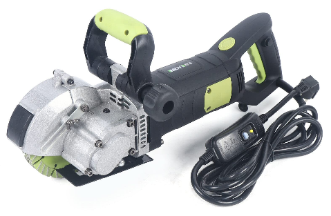 Elektrische Schlitzfräse Mauernutfräse 4800W 5000 U/min Nutfräse mit 6 Diamantscheiben