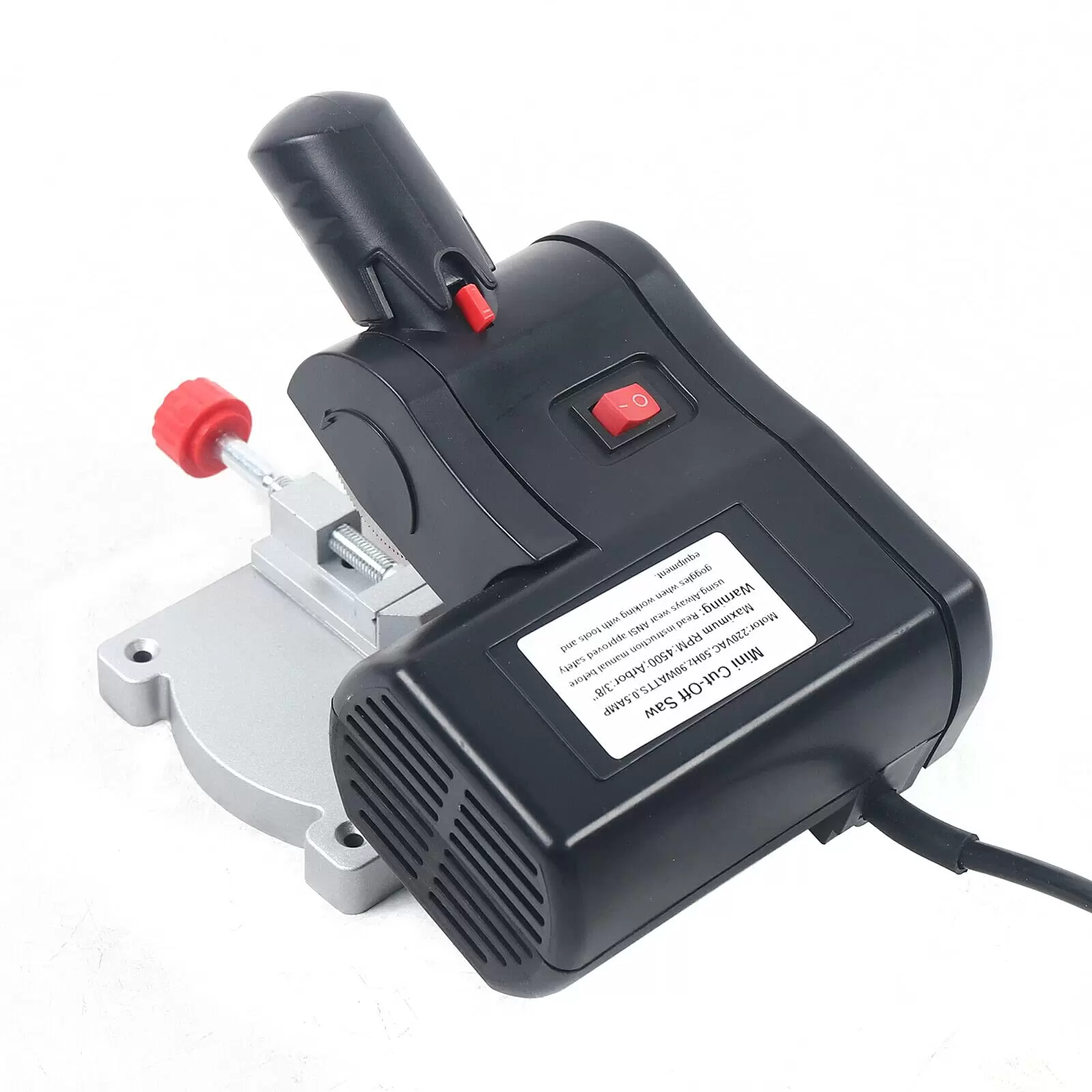 90W 220V Elektrische Mini Gehrungssäge Tischschneidemaschine 0-45 4500 U/Min