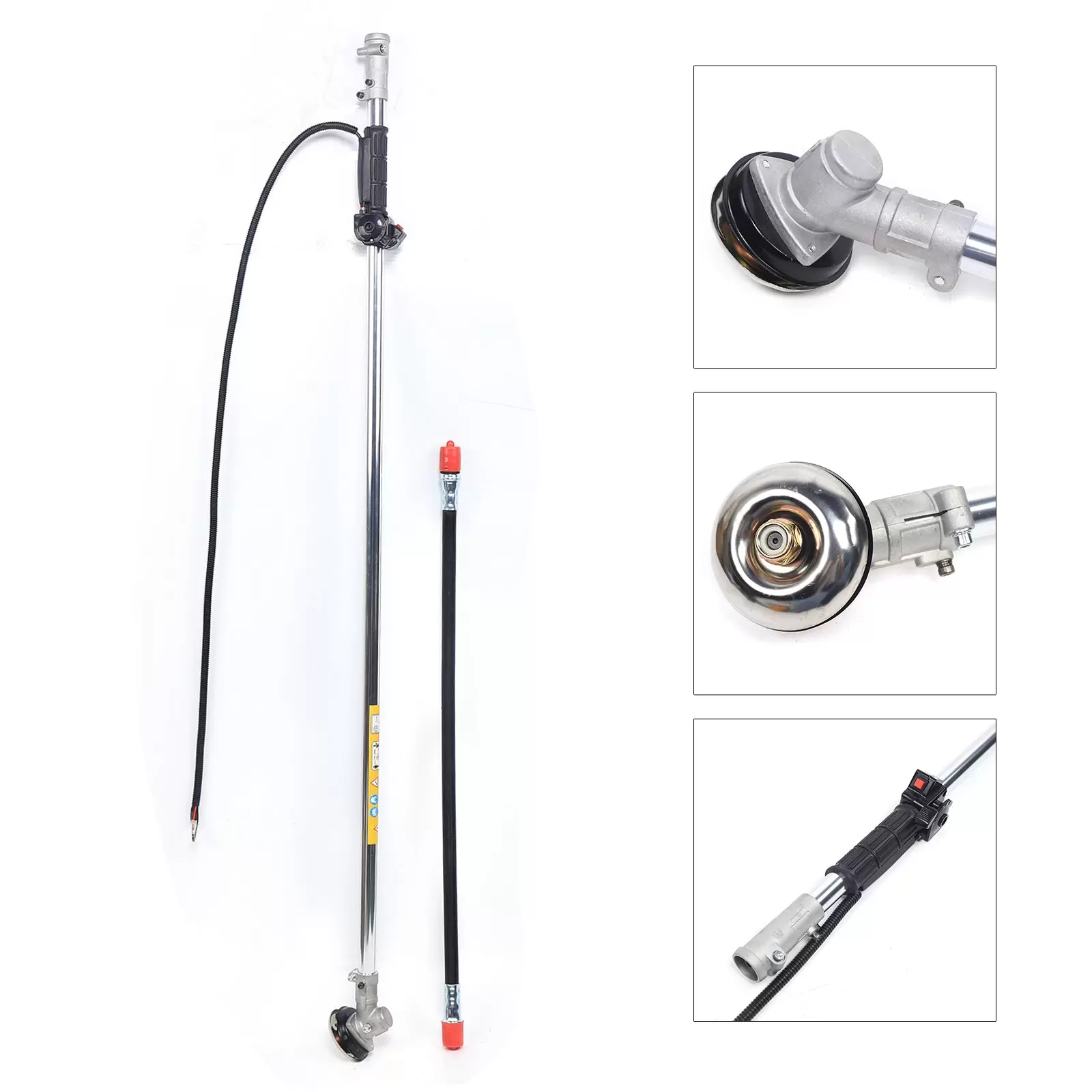 Benzin Motorsense Rückentragbare 4-Takt Motorsense 2 in 1 Freischneider 1,4 PS,4500-8500 U/min Tragegurt Rasentrimmer