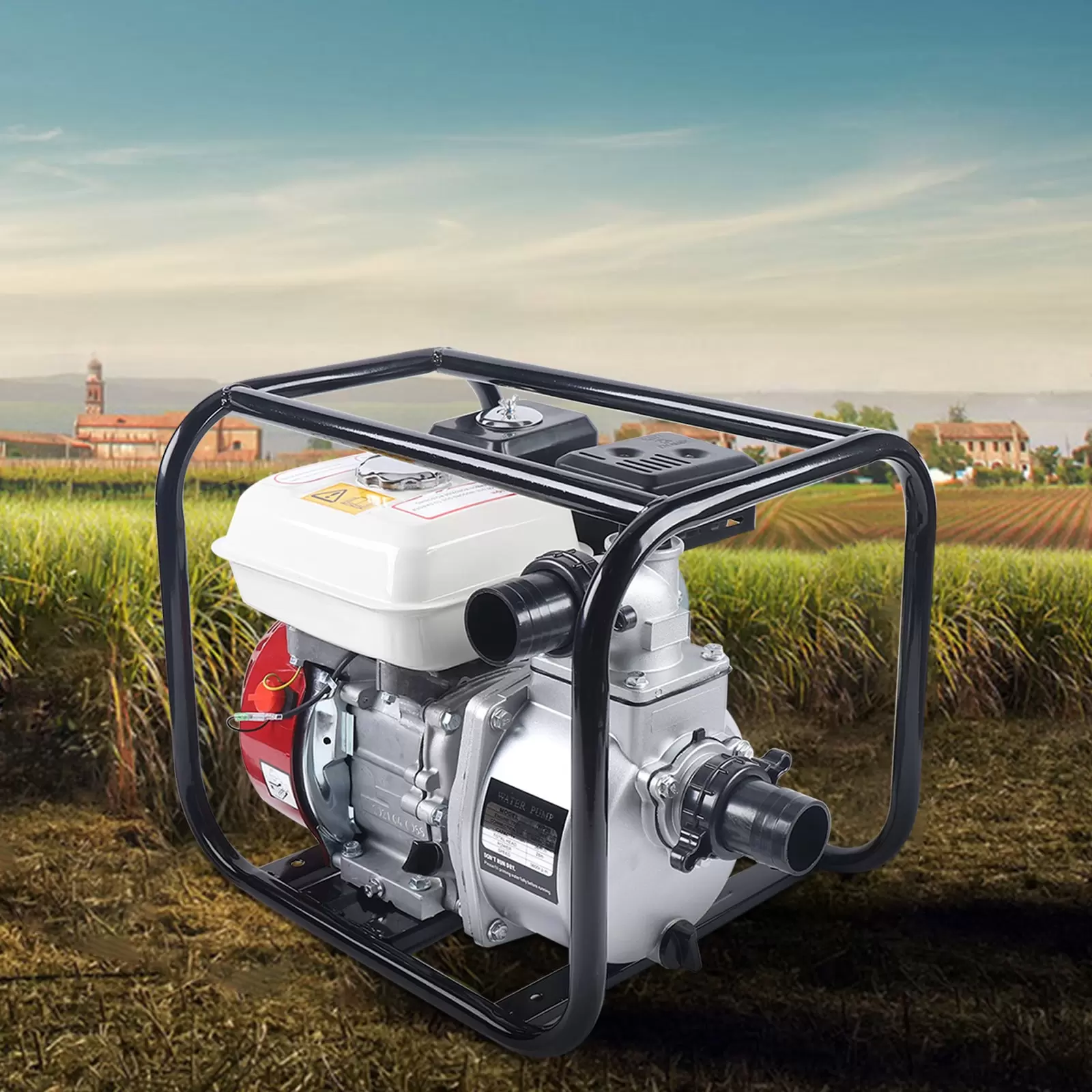 2 Zoll 4 Takt 6.5 PS Benzin Schmutzwasserpumpe Teichpumpe Gartenpumpe 2 Zoll 4 Takt 6.5 PS Benzin Schmutzwasserpumpe Teichpumpe Gartenpumpe