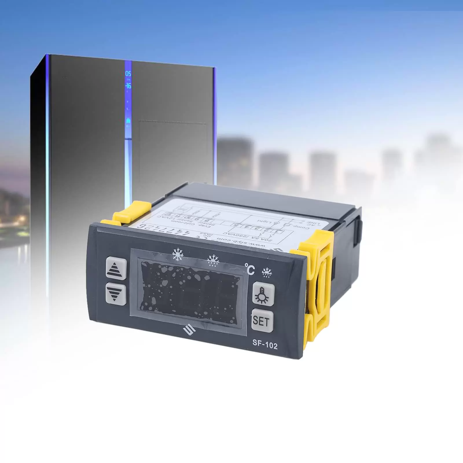 Digitaler Temperaturregler Intelligenter Temperaturregler -45~+45℃ mit Temperaturfühler 220V Digitaler Temperaturregler Intelligenter Temperaturregler -45~+45℃ mit Temperaturfühler 220V