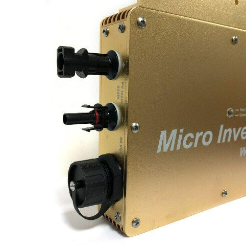 WVC-600W MPPT Solar Wechselrichter, Mikro Wechselrichter - Micro Inverter Grid Tie(Gold)