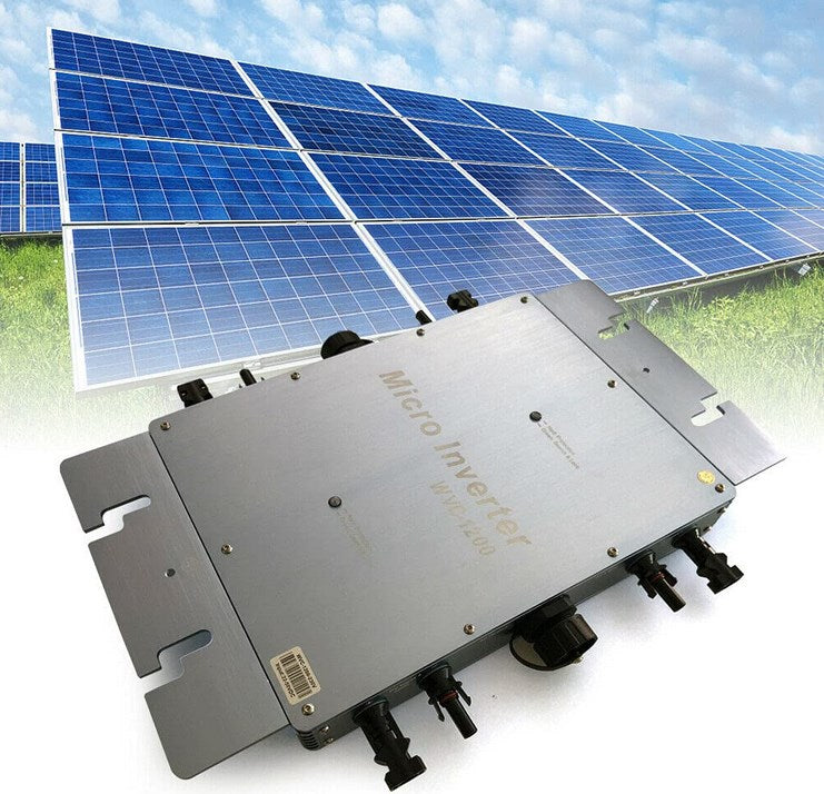 Solar Micro PV Inverter Modul Wechselrichter 1200W Zubehör Kit IP65 (Blau)