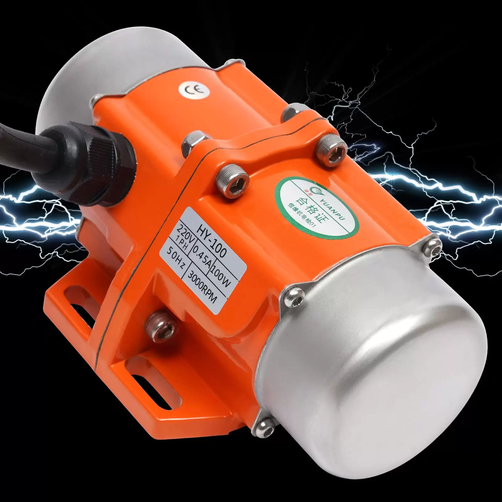 220V/100W Asynchronous Vibrator Motor 1-Phase Vibrationsmotor 3000RPM Rüttelmotor