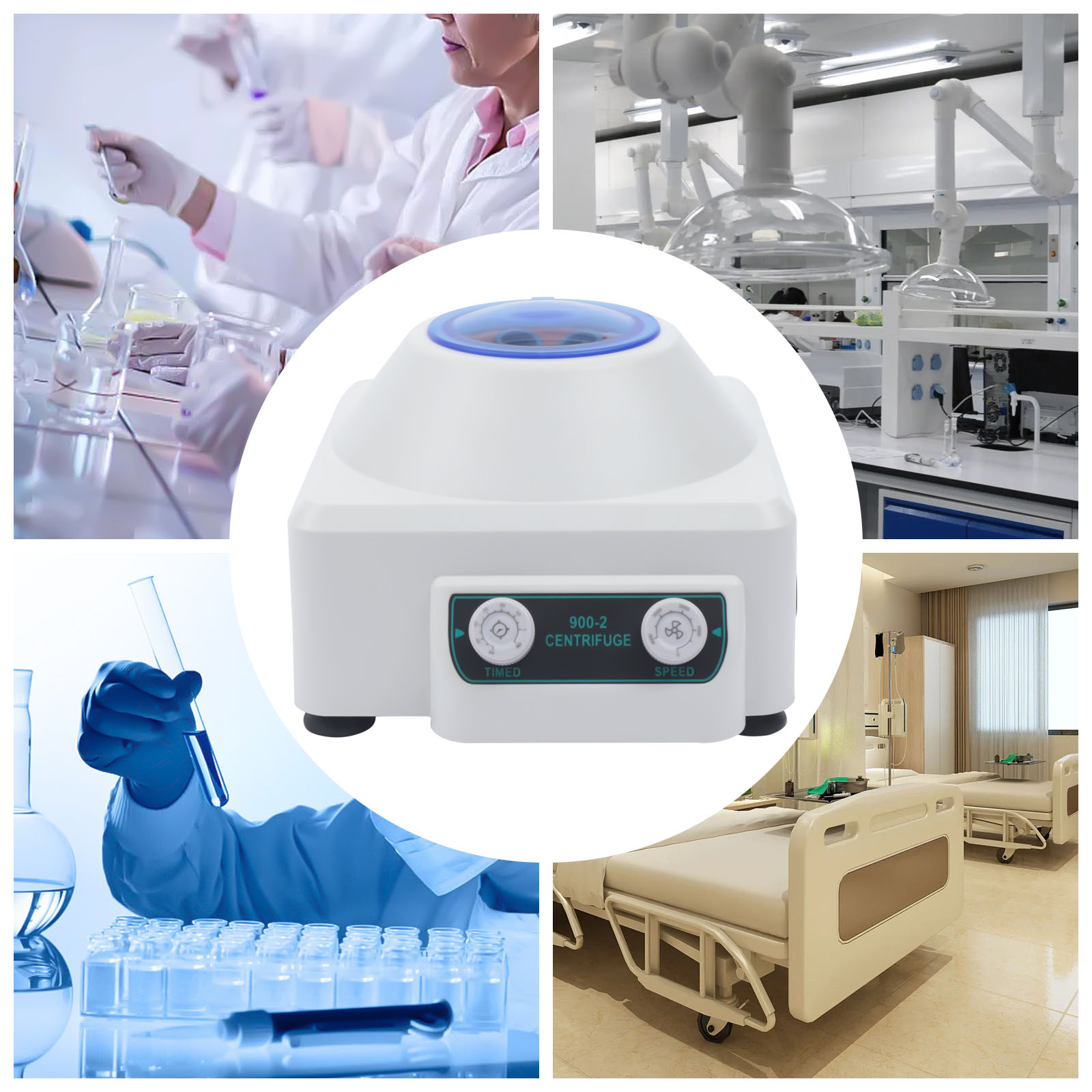 Elektrische Zentrifugenmaschine 6x20ml 900-2 Tragbare Labor-Tischzentrifugen für die medizinische Praxis 110V 4000 U/min Stabile PRP-Zentrifuge mit Timer Elektrische Zentrifugenmaschine 6x20ml 900-2 Tragbare Labor-Tischzentrifugen für die medizinische Praxis 110V 4000 U/min Stabile PRP-Zentrifuge mit Timer