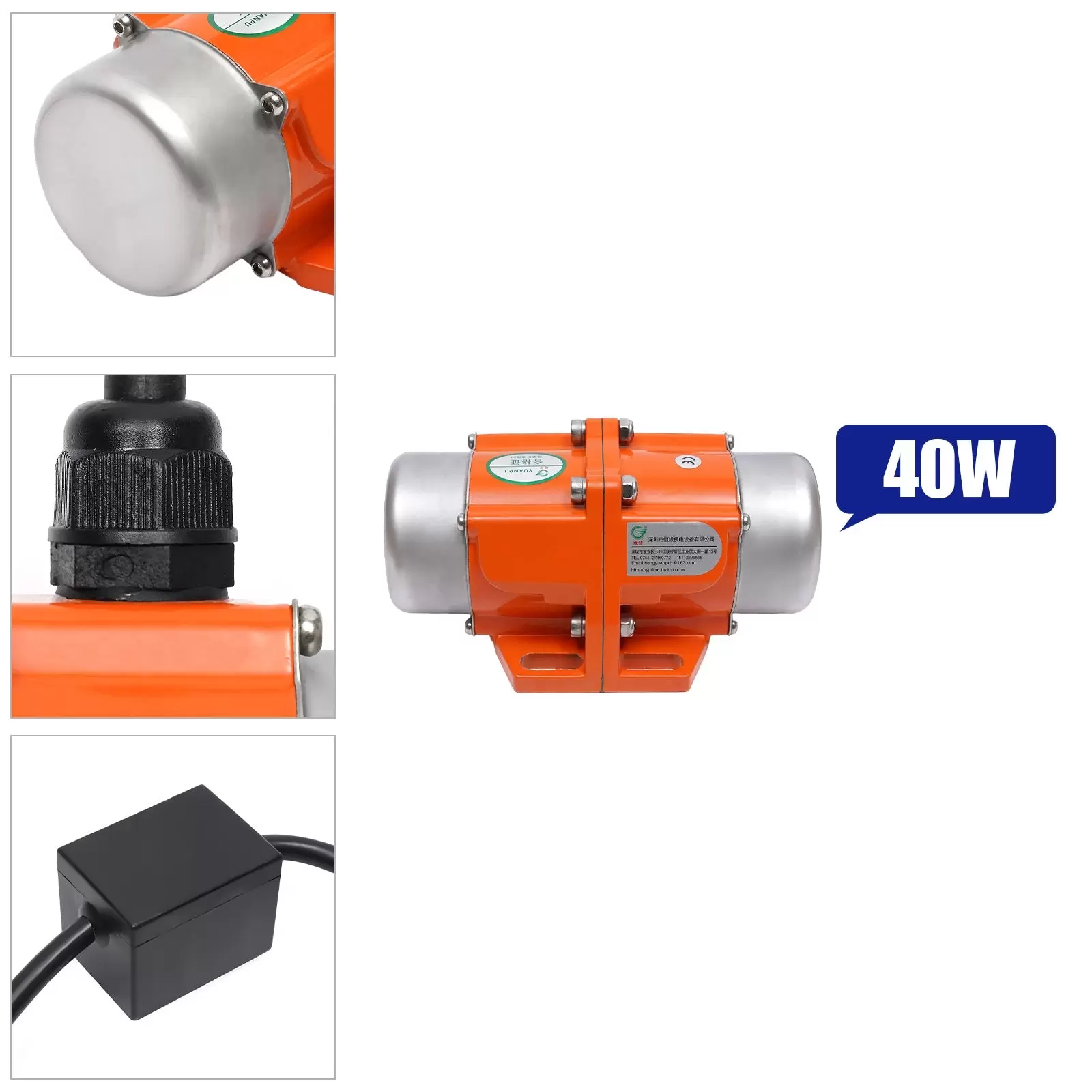 40/50/100W 1-phase Asynchronous Vibrationmotor Vibrator Motor Feuchtigkeitsfeste 40/50/100W 1-phase Asynchronous Vibrationmotor Vibrator Motor Feuchtigkeitsfeste