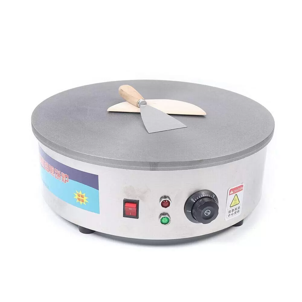 45CM 2800W Crepes Maker Machine Gastronomie Edelstahl 50-400 ℃ ideal für Crêpes Pancake Palatschinken 45CM 2800W Crepes Maker Machine Gastronomie Edelstahl 50-400 ℃ ideal für Crêpes Pancake Palatschinken