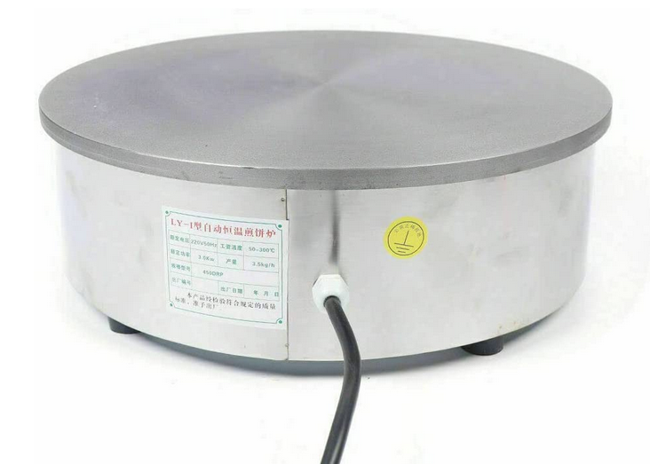 45CM 2800W Crepes Maker Machine Gastronomie Edelstahl 50-400 ℃ ideal für Crêpes Pancake Palatschinken