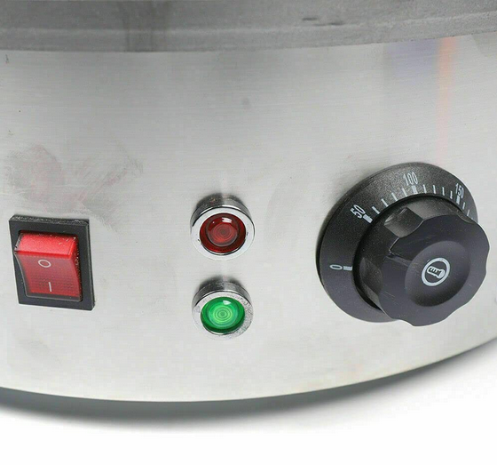 45CM 2800W Crepes Maker Machine Gastronomie Edelstahl 50-400 ℃ ideal für Crêpes Pancake Palatschinken