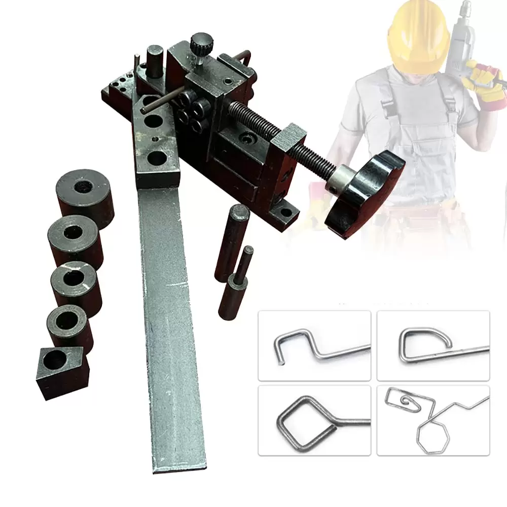 Tragbare Mini kleine Biegemaschine Winkelbieger Blechbiegemaschine für Metallbewehrungsstäbe 1/4''