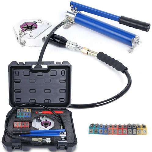 8T Hydraulik Presszange Crimp Crimpwerkzeug Hydraulikschlauch-Crimper A/C-Schlauchcrimper-Kit