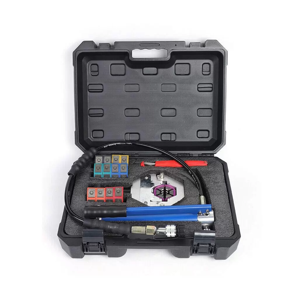 8T Hydraulik Presszange Crimp Crimpwerkzeug Hydraulikschlauch-Crimper A/C-Schlauchcrimper-Kit