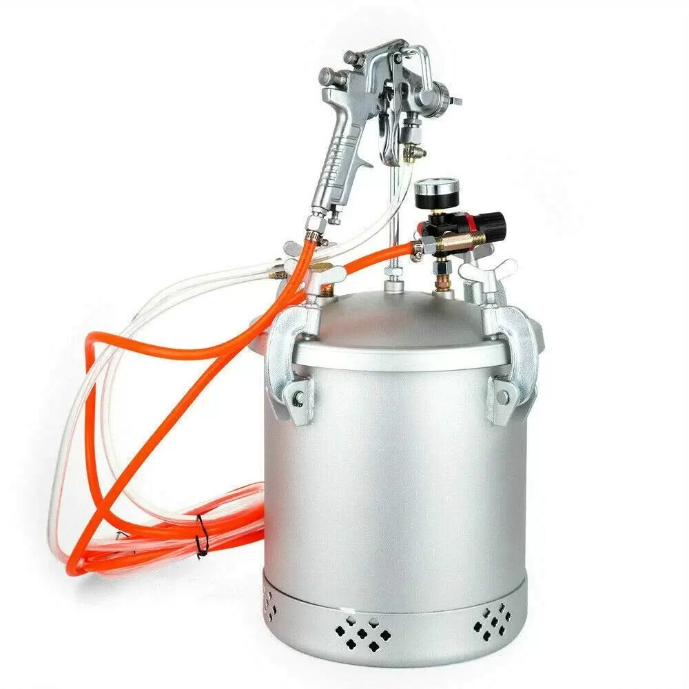 Farbspritzpistole 10 L Druckbehälter Lackierpistole 3,0mm Farbbehälter