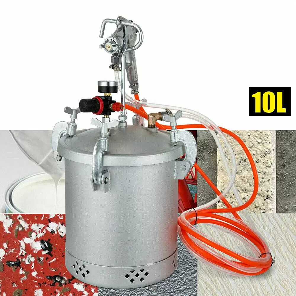 Farbspritzpistole 10 L Druckbehälter Lackierpistole 3,0mm Farbbehälter Farbspritzpistole 10 L Druckbehälter Lackierpistole 3,0mm Farbbehälter