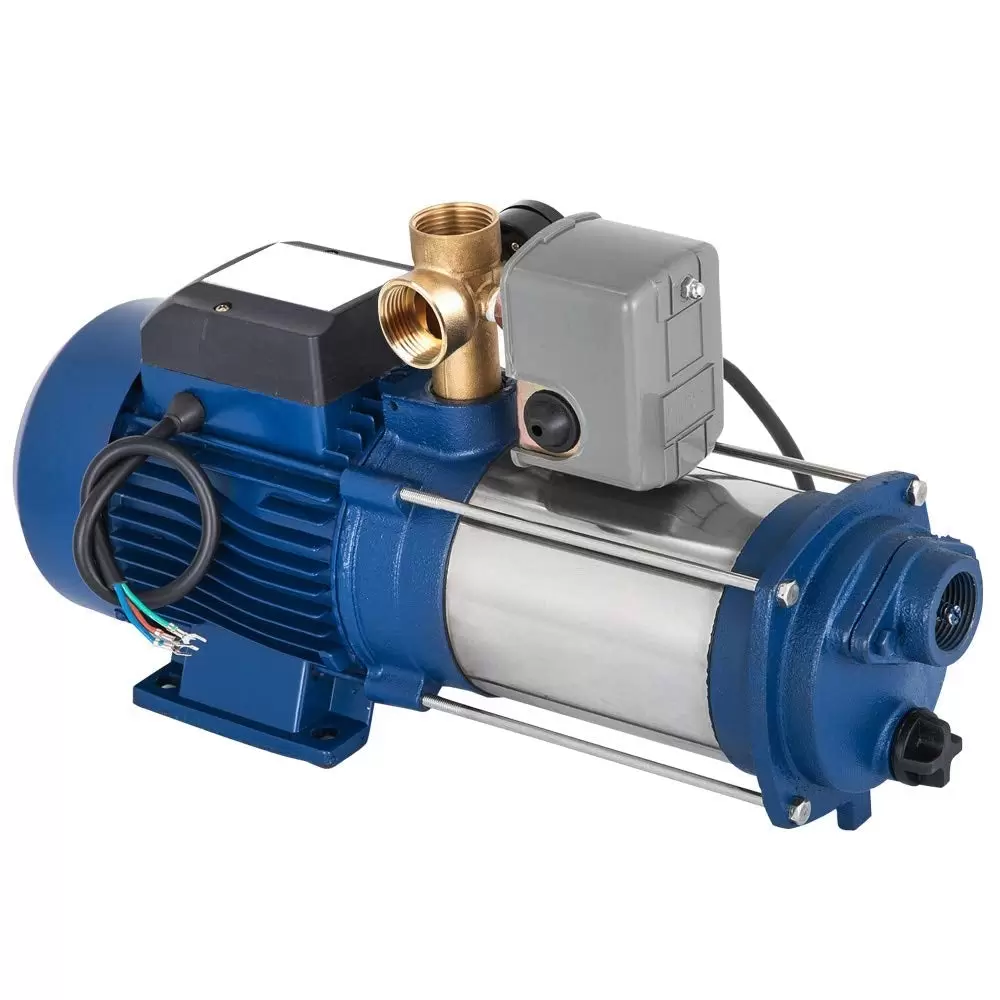 2200W 4000 L/H Gartenpumpe Kreiselpumpe Mit Schalter Hauswasserwerk Edelstahl