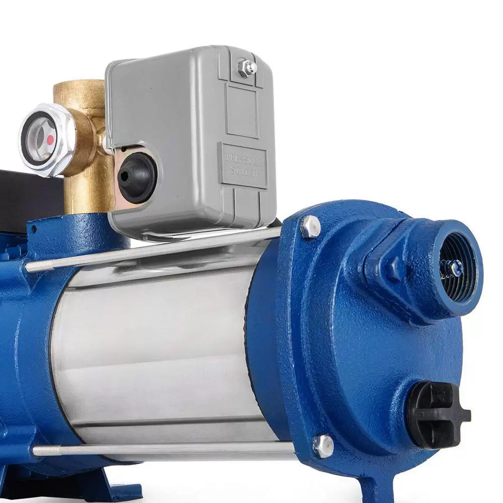 2200W 4000 L/H Gartenpumpe Kreiselpumpe Mit Schalter Hauswasserwerk Edelstahl