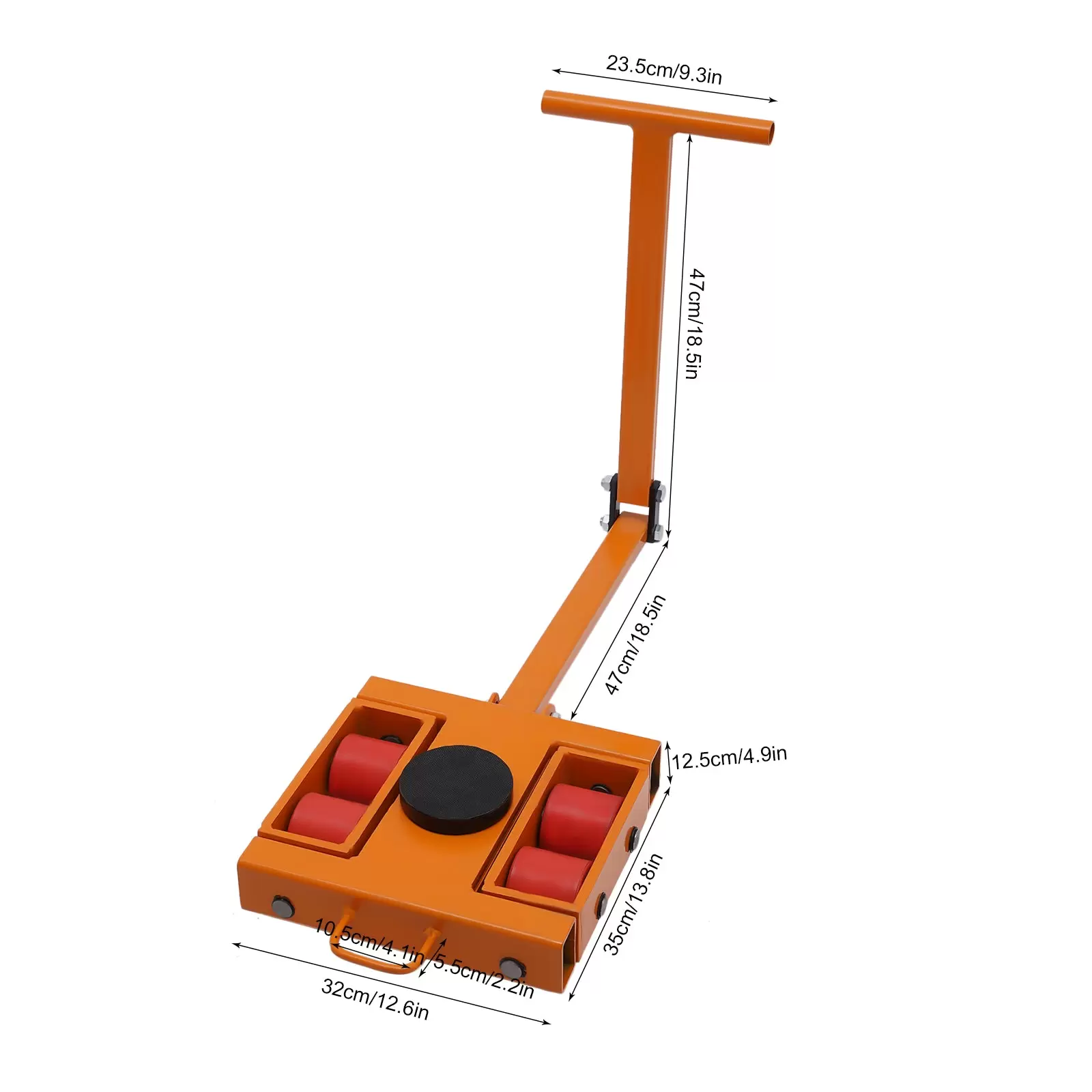 Transportfahrwerk 8T 17000LBS 360 Grad Drehen Abnehmbar Schwerlastfahrwerk Transport