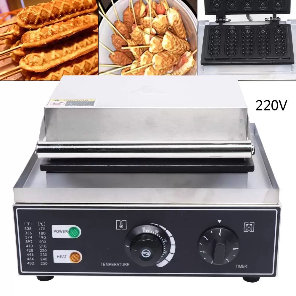 Kommerziell Elektrischer Waffeleisen Hot Dog mit Antihaftbeschichtung