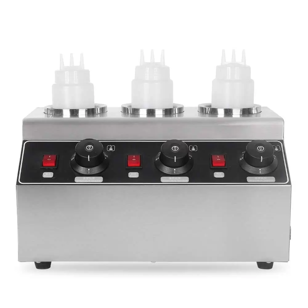 Kommerzielle elektrische Saucenwärmer Konservierungsmaschine mit 3 Flaschen 240W
