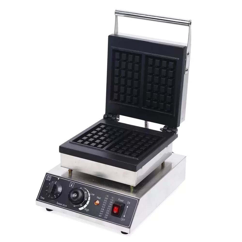 1500W Waffeleisen Waffeltoaster Elektrogrill 2Pcs Antihaft Wafflemaker Doppel Waffeleisen