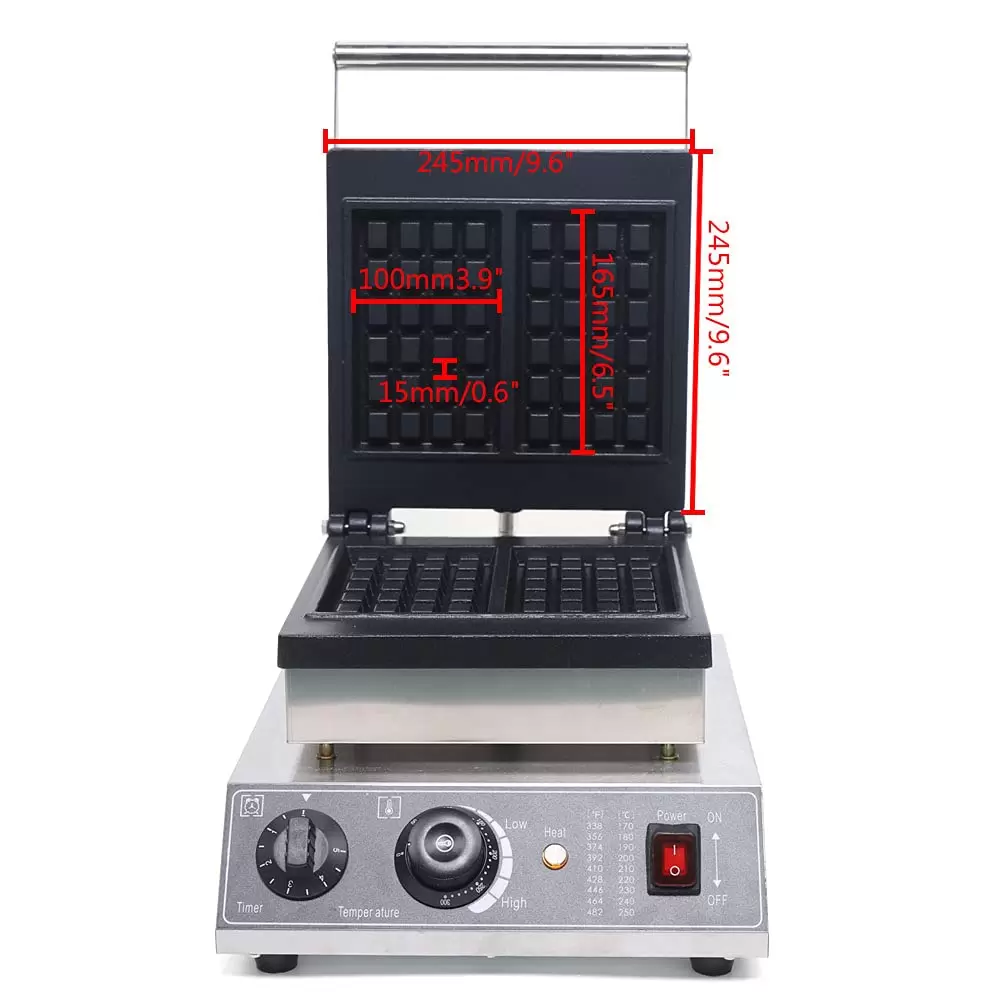 1500W Waffeleisen Waffeltoaster Elektrogrill 2Pcs Antihaft Wafflemaker Doppel Waffeleisen 1500W Waffeleisen Waffeltoaster Elektrogrill 2Pcs Antihaft Wafflemaker Doppel Waffeleisen