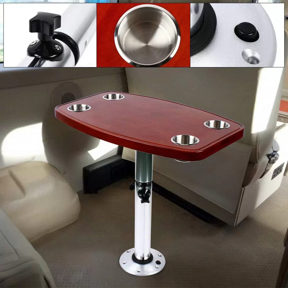 4 Getränkehaltern Teleskopisch Tisch Entfernbar Sockel Marine Boot Wohnmobil Verwendung auf Boots Yachtdecks 4 Getränkehaltern Teleskopisch Tisch Entfernbar Sockel Marine Boot Wohnmobil Verwendung auf Boots Yachtdecks