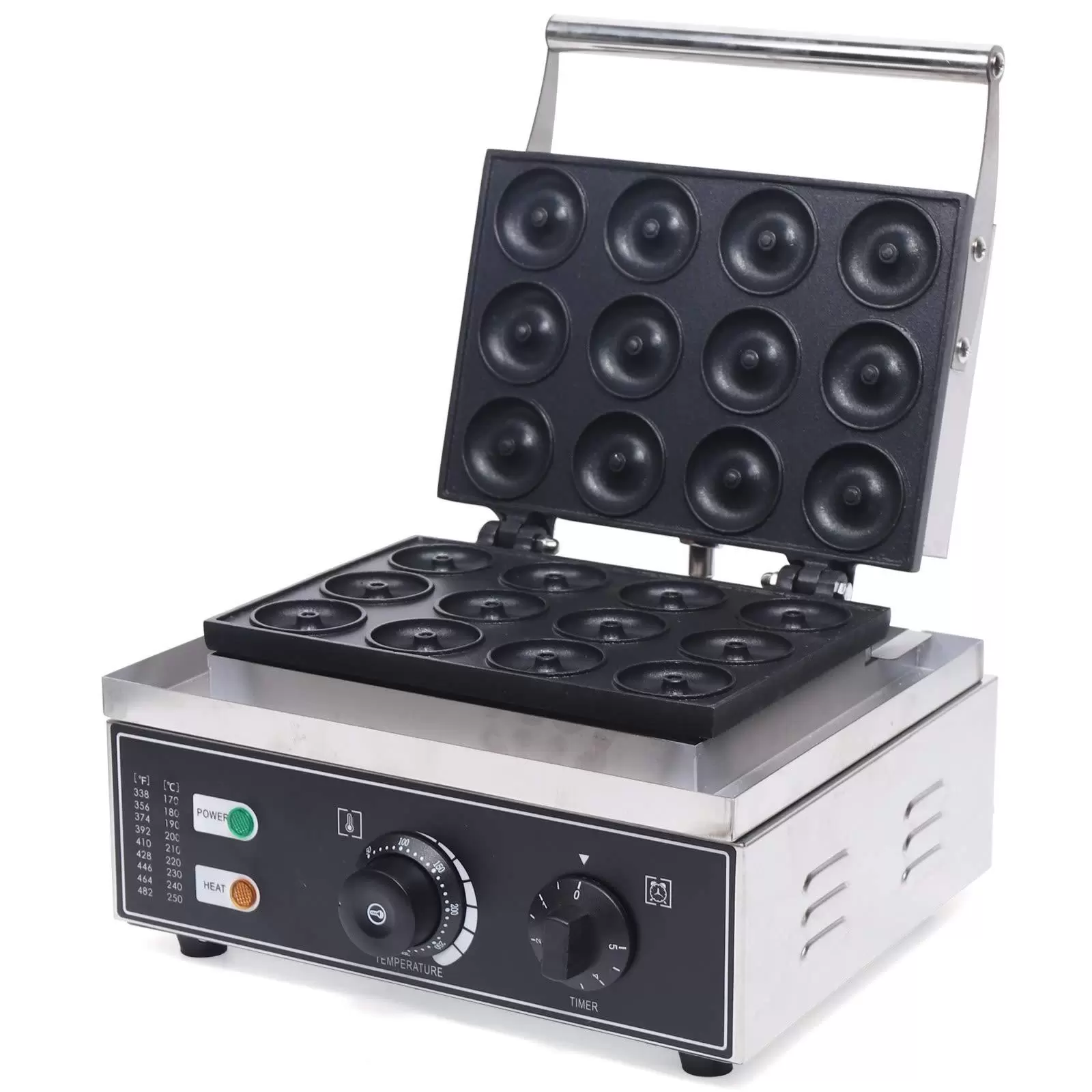 Elektrisch Donut Maker Antihaft 220V 1.5kW Donut Baker Maker Maschine 12 Stück