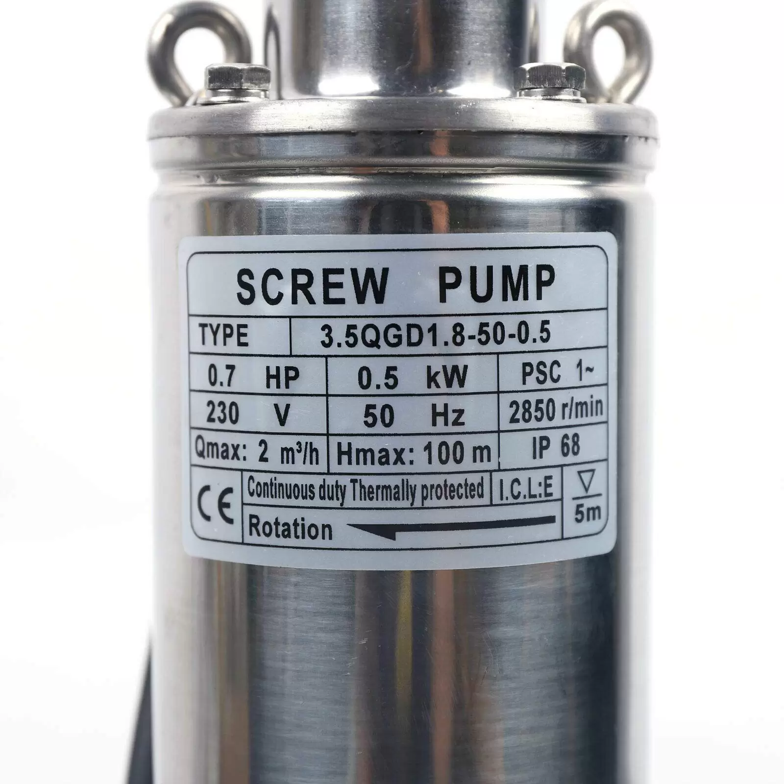 500W Tiefbrunnenpumpe Brunnenpumpe Edelstahl  für Grundwasser Brunnenpumpe
