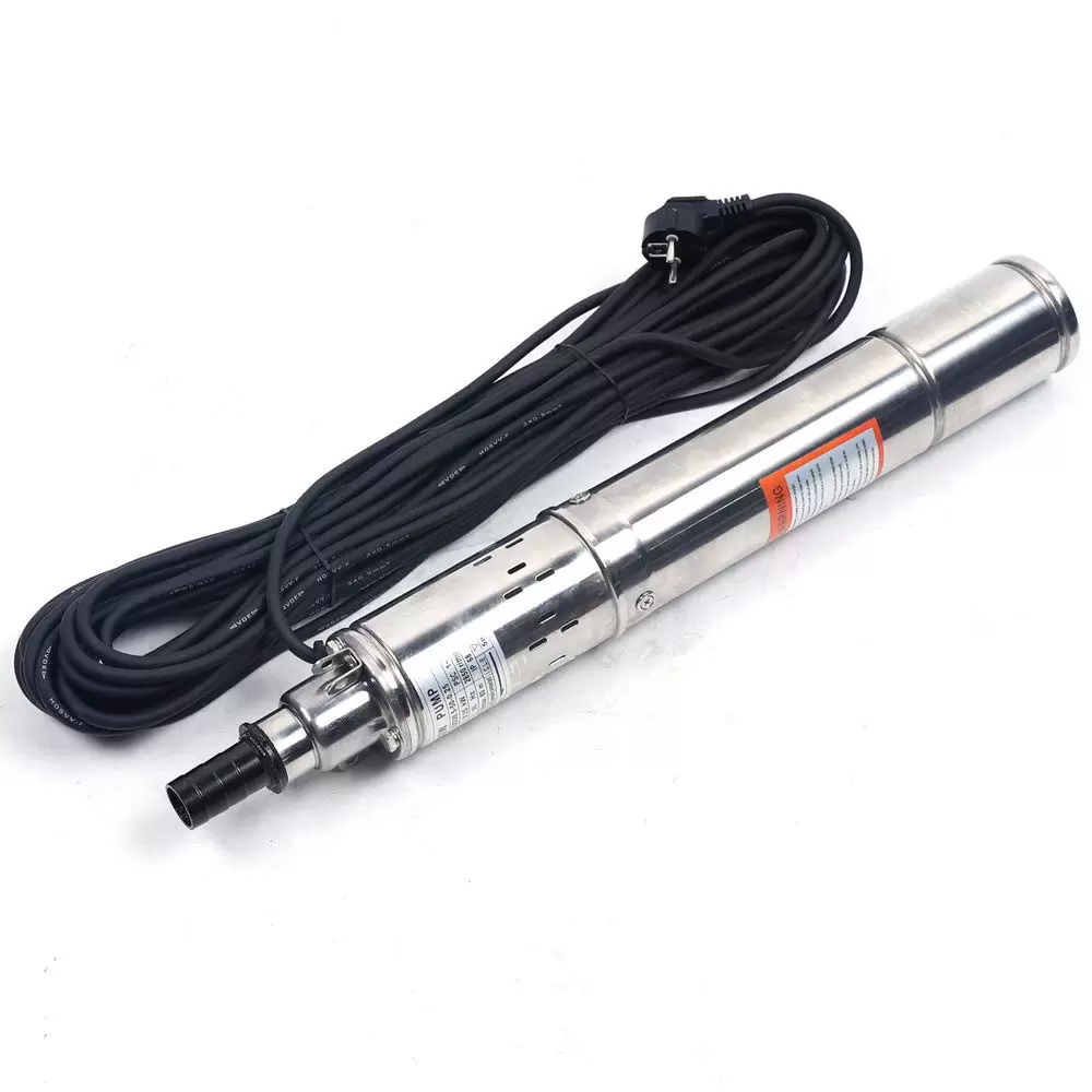 3 Zoll 1600 L/H 250W 80 M Brunnenpumpe Schraubenpumpe Tiefbrunnenpumpe 20M Kabel Sandverträ