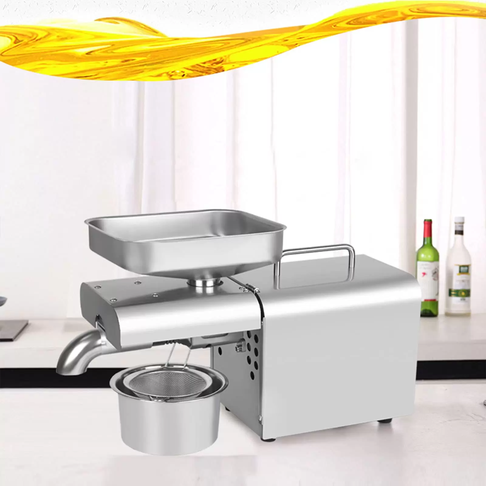 610W Automatische Ölpressmaschine Mit Temperaturkontrolle Expeller Ölmühle 3-6kg/h Rohstoff 610W Automatische Ölpressmaschine Mit Temperaturkontrolle Expeller Ölmühle 3-6kg/h Rohstoff