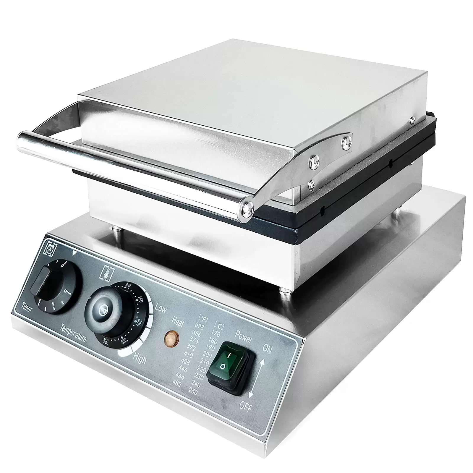 1700W Waffeleisen mit Antihaftbeschichtung Fettauffangrille mit Antihaftbeschichtung