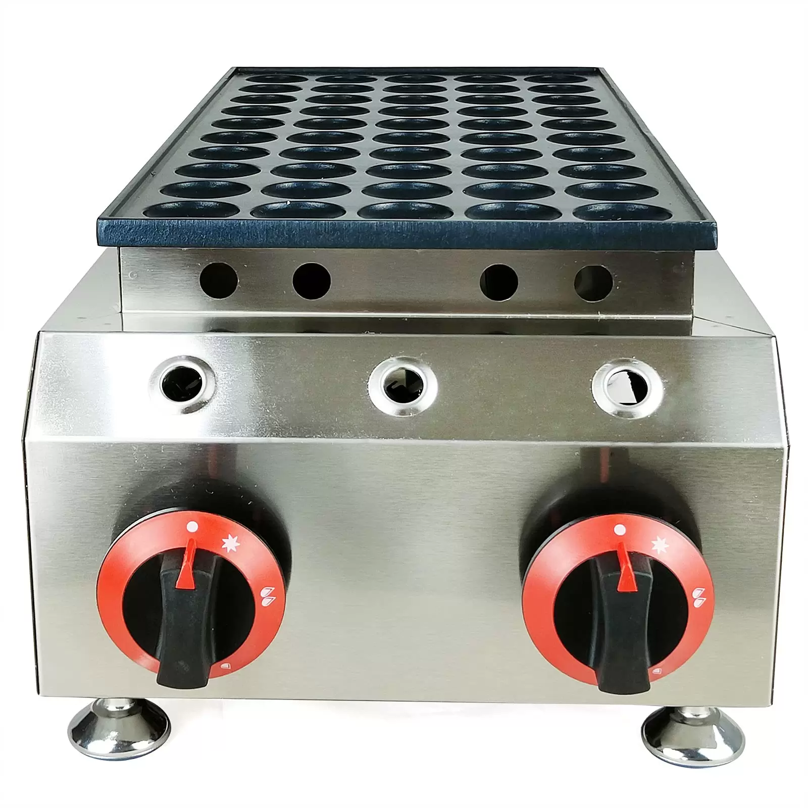 Mini Holländischer Pfannkuchenmaschine 50 Löcher Waffeleisen Antihaft Mini Dutch Pancakes Maker LPG Gas Mini Holländischer Pfannkuchenmaschine 50 Löcher Waffeleisen Antihaft Mini Dutch Pancakes Maker LPG Gas