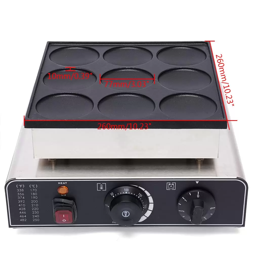 Kommerzielles Waffeleisen - Waffeleisen mit Antihaftbeschichtung Waffelautomat Kommerzielles Waffeleisen - Waffeleisen mit Antihaftbeschichtung Waffelautomat