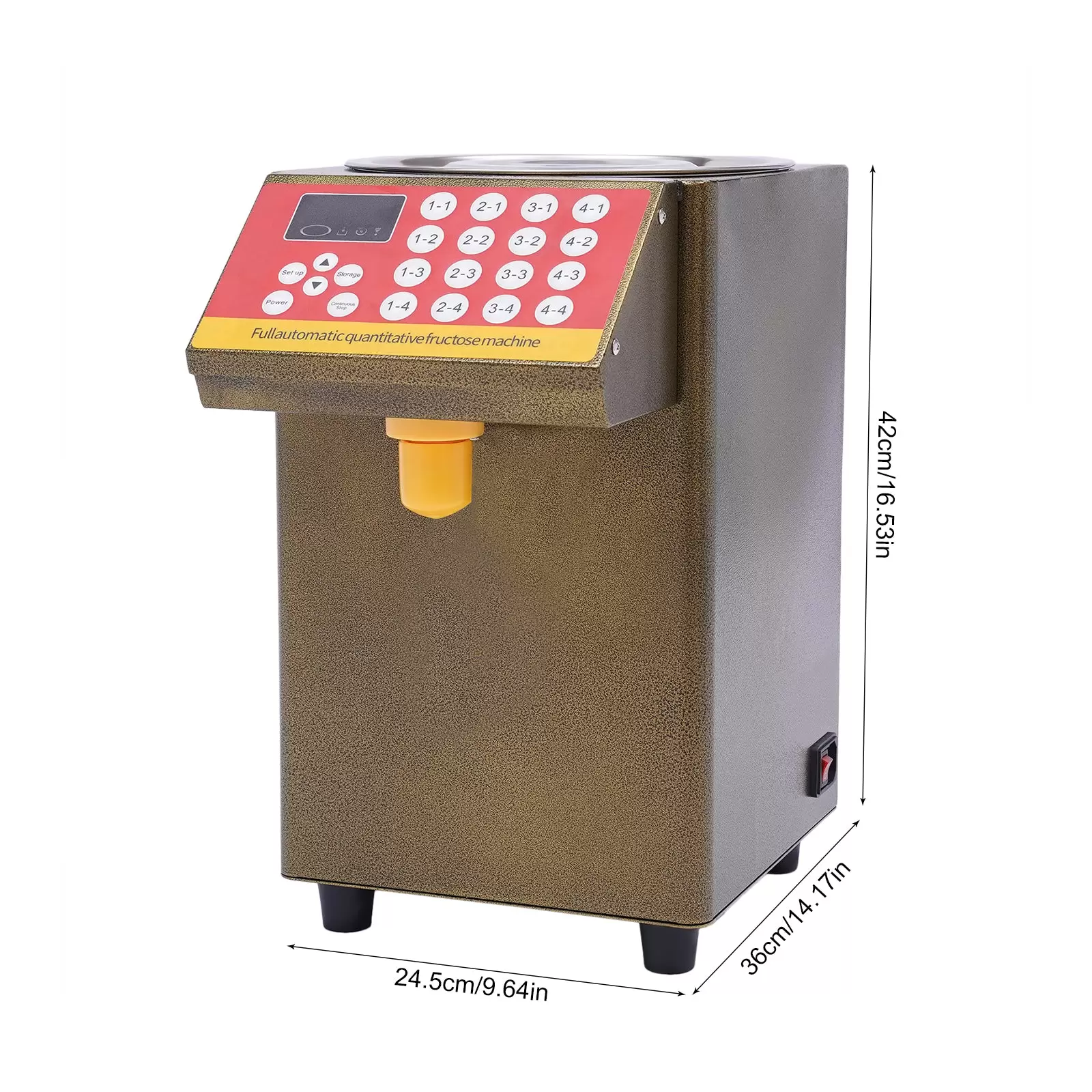 8L Automatische Fruchtzuckerspender Automatischer Fruktose Dispenser Quantitative Maschine 8L Automatische Fruchtzuckerspender Automatischer Fruktose Dispenser Quantitative Maschine