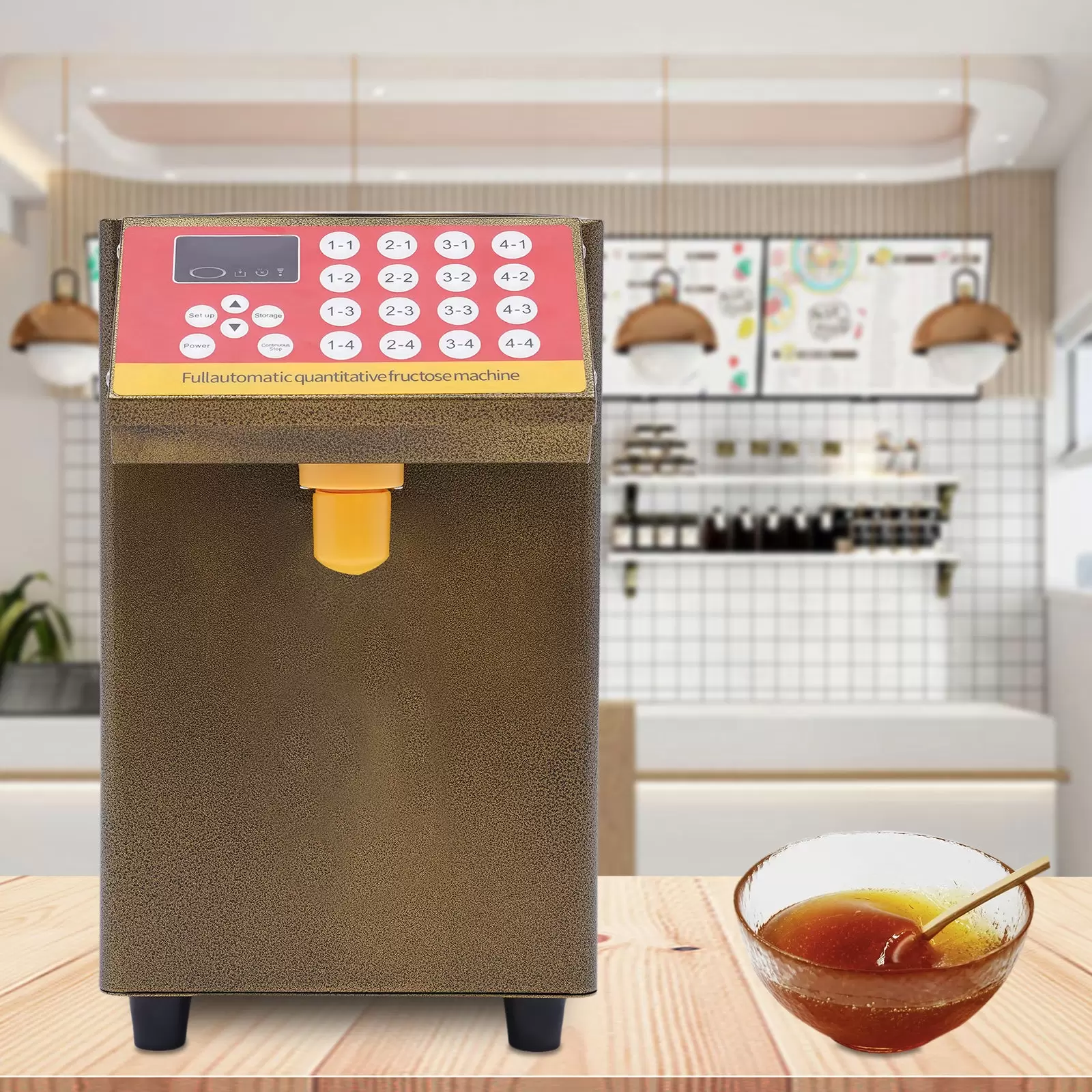 8L Automatische Fruchtzuckerspender Automatischer Fruktose Dispenser Quantitative Maschine 8L Automatische Fruchtzuckerspender Automatischer Fruktose Dispenser Quantitative Maschine