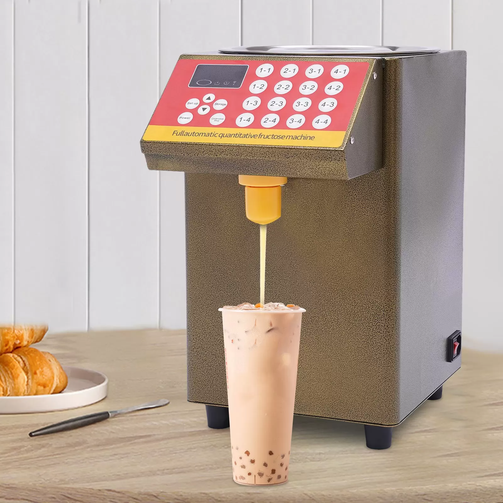 8L Automatische Fruchtzuckerspender Automatischer Fruktose Dispenser Quantitative Maschine