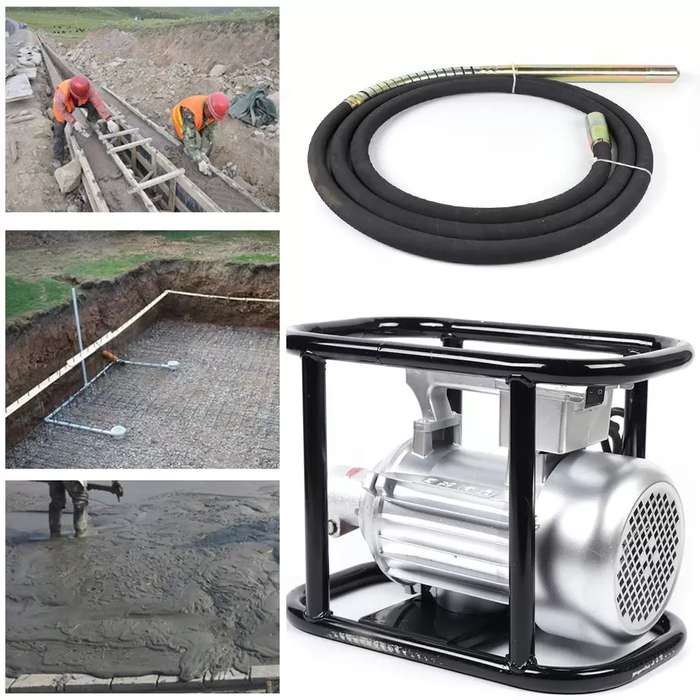 1500W Elektrischer Betonrüttler mit 6m Vibrationsstange für den Betonbau von Straßen 1500W Elektrischer Betonrüttler mit 6m Vibrationsstange für den Betonbau von Straßen