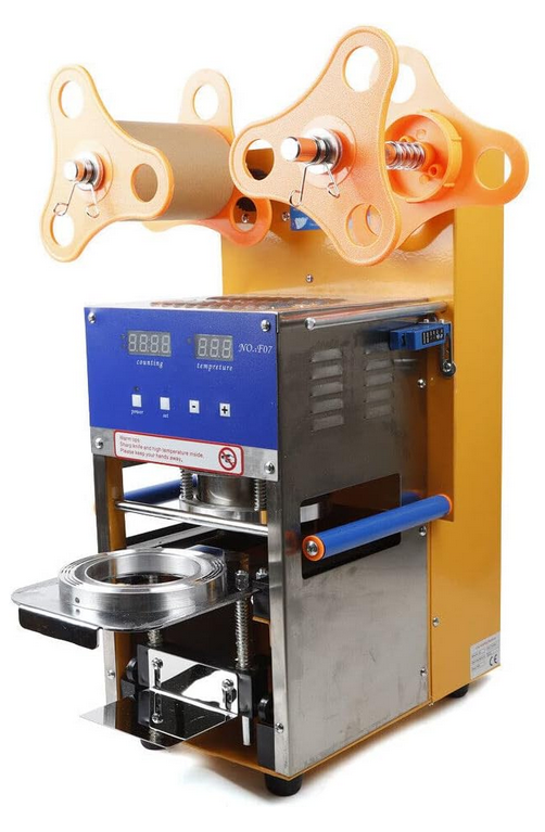 400W Elektrische Tasse Sealer Automatic Cup Sealer-Maschine Versiegelungsm mit Display 600cups/h