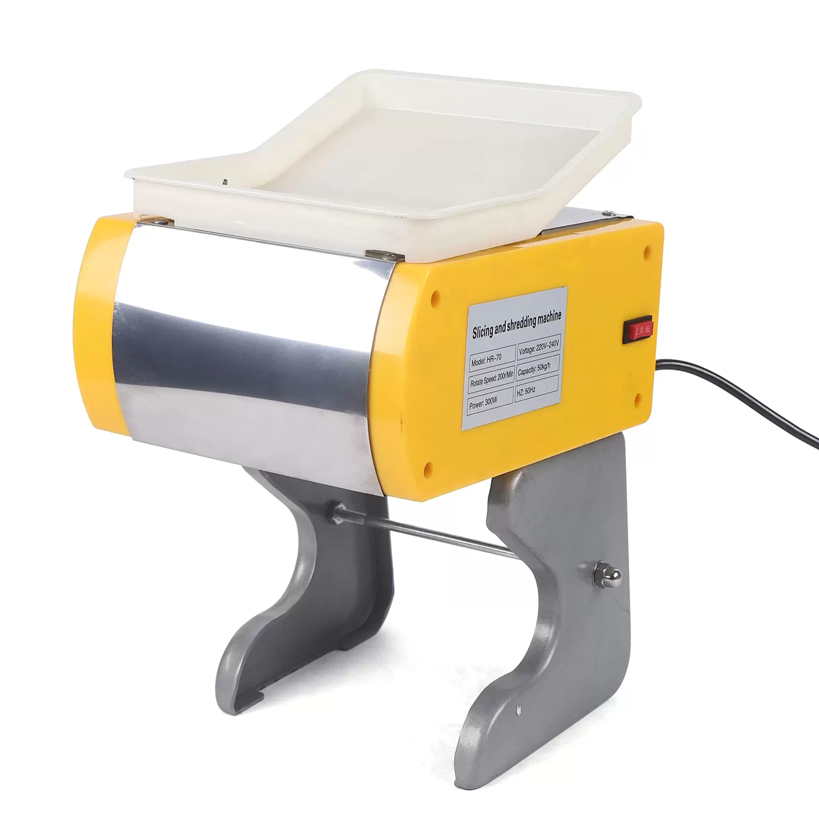 Aufschnittmaschine 300W Allesschneider 50kg/h Profi Fleischscheibenmaschine