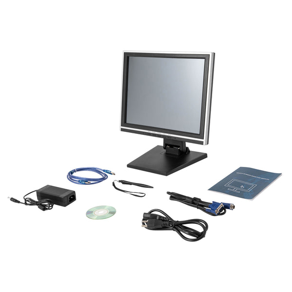 Touchscreen Monitor mit Ständer Kiosk Kassensystem PC POS Kassenmonitor Bildschirm