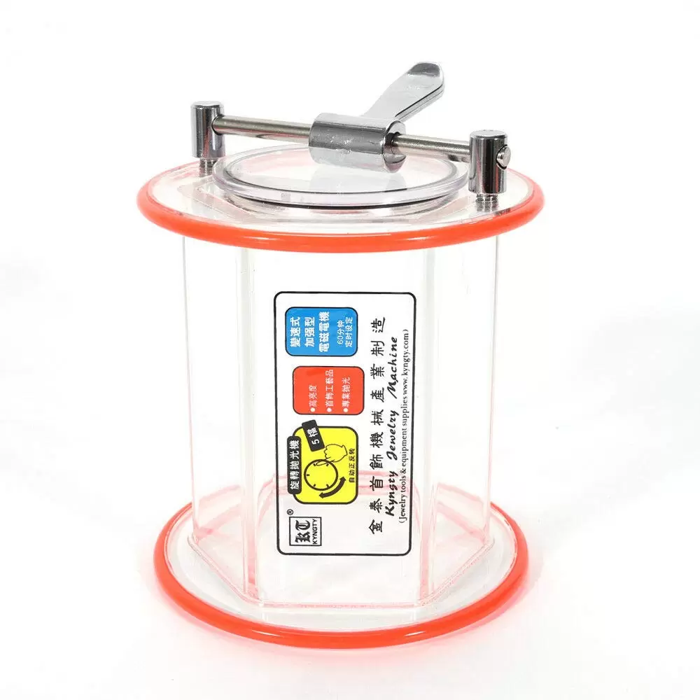 CNCEST 3KG Poliertrommel Poliermaschine Schmuck polieren Polierer Dreh-Tumbler Finisher mit Polierperlen CNCEST 3KG Poliertrommel Poliermaschine Schmuck polieren Polierer Dreh-Tumbler Finisher mit Polierperlen