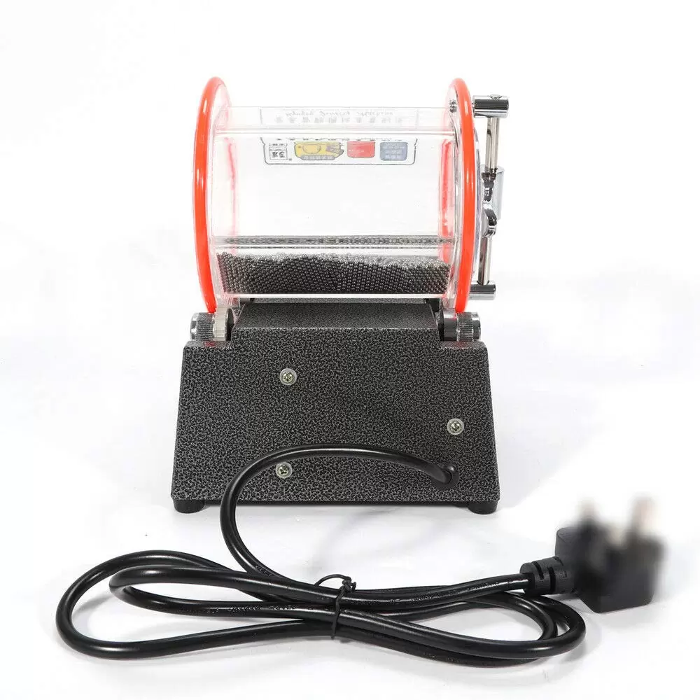 CNCEST 3KG Poliertrommel Poliermaschine Schmuck polieren Polierer Dreh-Tumbler Finisher mit Polierperlen CNCEST 3KG Poliertrommel Poliermaschine Schmuck polieren Polierer Dreh-Tumbler Finisher mit Polierperlen